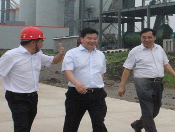 Secretary Bian of the County Party Committee visited Yi Huai Cement to instruct work